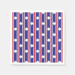 Servilleta De Papel Estrellas patrióticas divertidas y divertidas