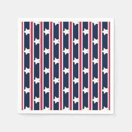 Servilleta De Papel Estrellas patrióticas divertidas y divertidas