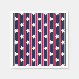 Servilleta De Papel Estrellas patrióticas divertidas y divertidas