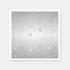 Servilleta De Papel Estrellas plateadas brillantes