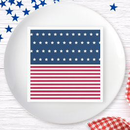 Servilleta De Papel Estrellas rojas blancas y azules Estrellas 4 de ju