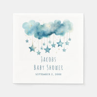 Estrellas soñadoras bebé ducha estrellas azules se