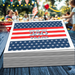 Servilleta De Papel Estrellas y Franjas Semiquincentenario Armada 250 