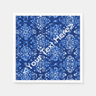 Servilleta De Papel Estrellas y toallas azules personalizadas