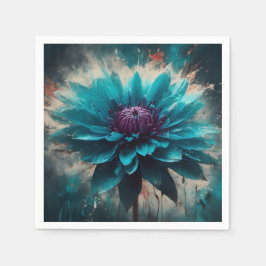 Servilleta De Papel Ethereal Blue Dahlia