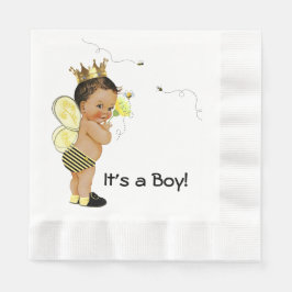 Servilleta De Papel Ethnic Boy Bumble Bee Baby Shower