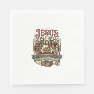 Servilleta De Papel Etiqueta de la tienda general de Jesús Tienda gene