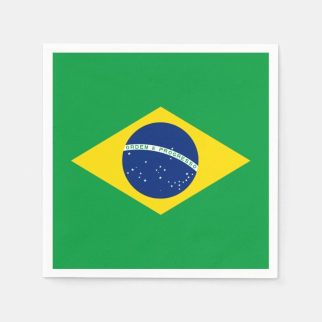 Servilleta De Papel Etiqueta de papel de Brasil Napkin (Anverso)