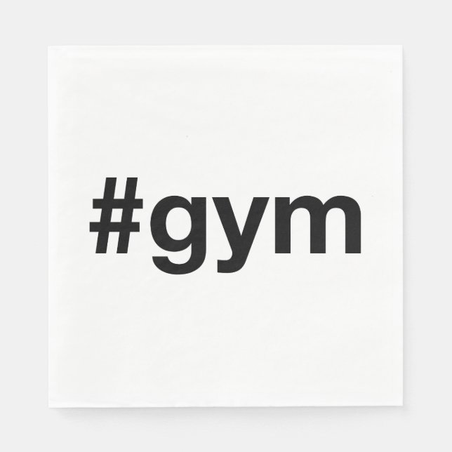 Servilleta De Papel Etiqueta GYM (Anverso)