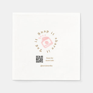 Servilleta De Papel Etiqueta instantánea compartir redes sociales códi