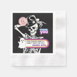 Servilleta De Papel Etiquetas de agradecimiento de Halloween de fantas