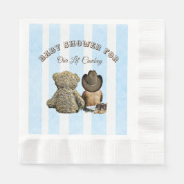 Servilleta De Papel Etnia de Lil Cowboy y Teddy Bear Baby Shower