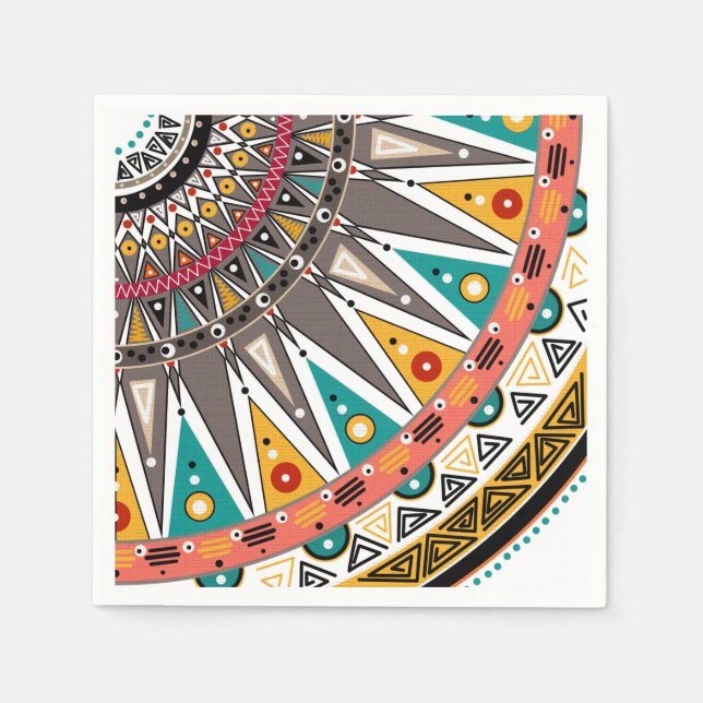 Servilleta De Papel Étnica, adorno (Anverso)