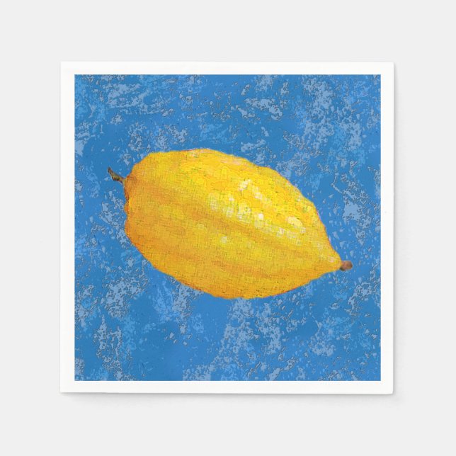 Servilleta De Papel Etrogs para Sukkot (Anverso)