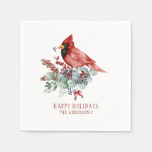 Eucalipto Cardenal Rojo Bayas Rojas Navidad