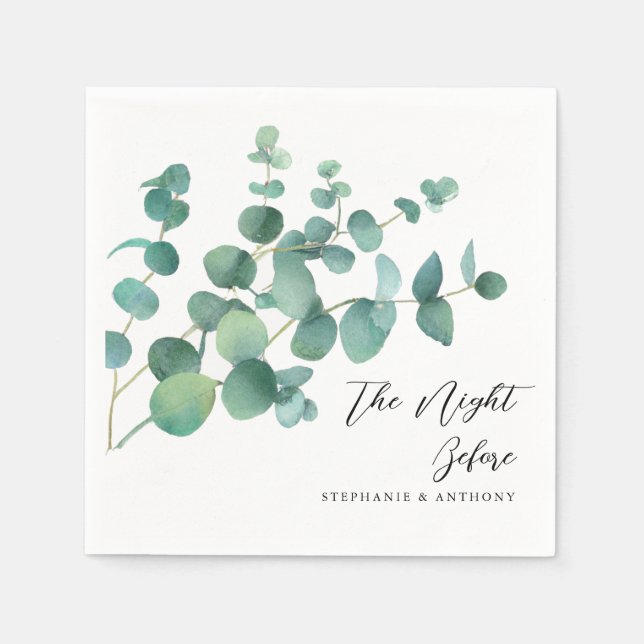 Servilleta De Papel Eucalipto La Noche Antes (Anverso)