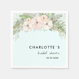 Servilleta De Papel Eucalipto simple y elegante, flores