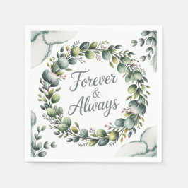 Servilleta De Papel Eucalipto verde verde de menta