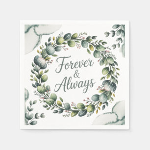 Servilleta De Papel Eucalipto verde verde de menta