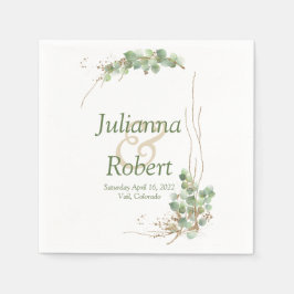 Servilleta De Papel Eucalipto y toallas de oro