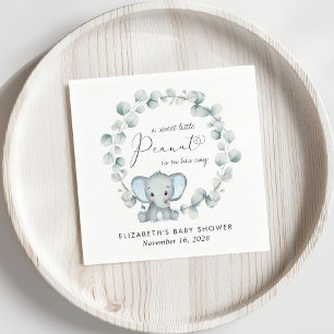 Servilleta De Papel Eucalyptus Baby Boy Shower