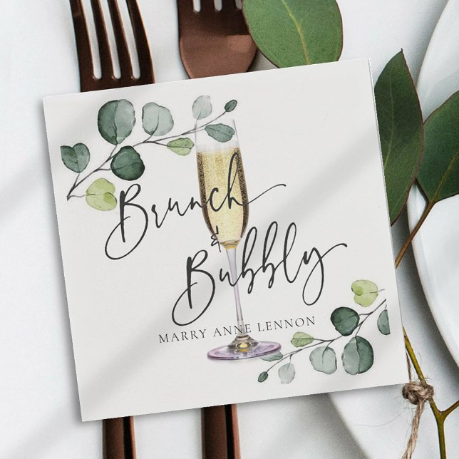 Servilleta De Papel Eucalyptus Brunch y las toallas de burbuja (Subido por el creador)
