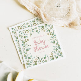 Servilleta De Papel Eucalyptus deja Baby Shower Chica