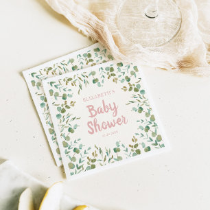 Servilleta De Papel Eucalyptus deja Baby Shower Chica