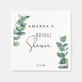 Servilleta De Papel Eucalyptus - ducha de novia