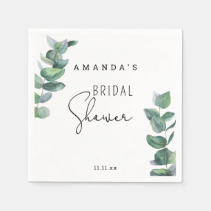 Servilleta De Papel Eucalyptus - ducha de novia