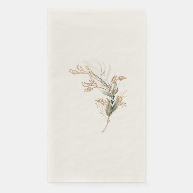 Servilleta De Papel Eucalyptus moderno elegante premium botánico (Anverso)