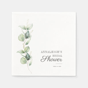 Servilleta De Papel Eucalyptus Succulum Bridal Shower Papel moderno