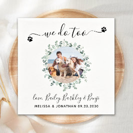 Servilleta De Papel Eucalyptus We Do Too Personalizado Dog Photo Masco