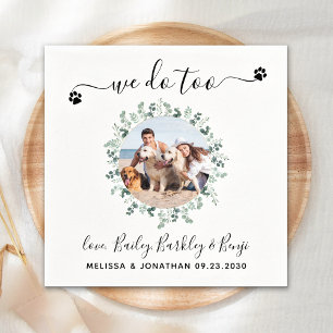Servilleta De Papel Eucalyptus We Do Too Personalizado Dog Photo Masco