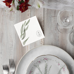Servilleta De Papel Eucalyptus Wedding Reception Napkins