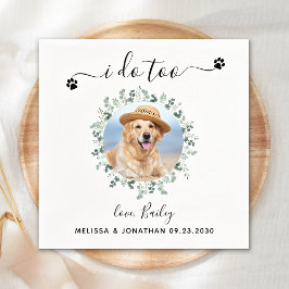 Servilleta De Papel Eucalyptus Yo También Personalizado Mascota Foto B