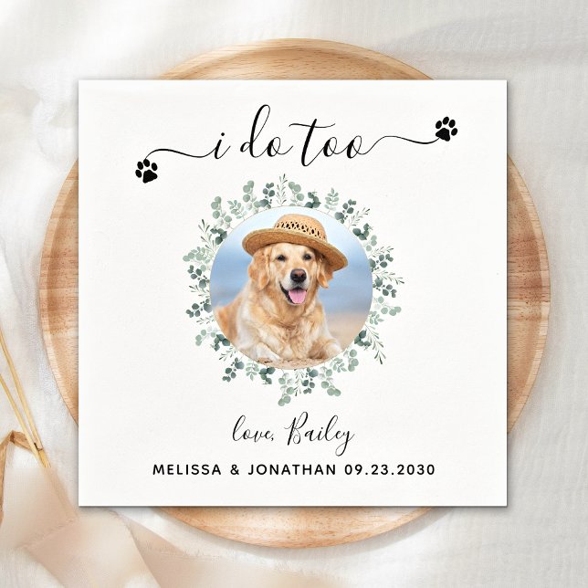 Servilleta De Papel Eucalyptus Yo También Personalizado Mascota Foto B (Subido por el creador)