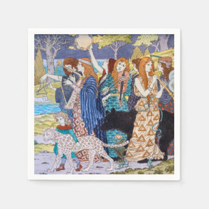 Servilleta De Papel Eugene Grasset - Panel Decorativo Armonía