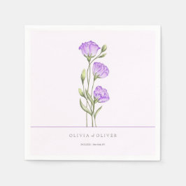 Servilleta De Papel Eustomas morados