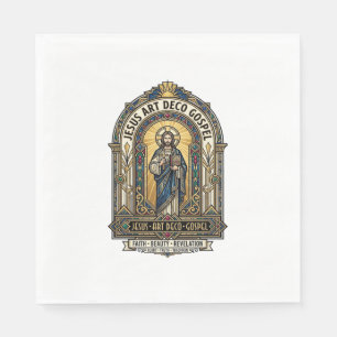 Servilleta De Papel Evangelio Jesus Art Deco Jesus Fe Cristiana