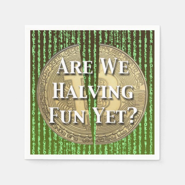 Servilleta De Papel Evento Bitcoin Halving (Anverso)