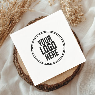 Servilleta De Papel Evento con logotipo de Boda moderno Bebida con log