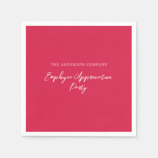 Servilleta De Papel Evento de Apreciación de Empleados Rojos
