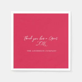 Servilleta De Papel Evento de Apreciación de Empleados Rojos