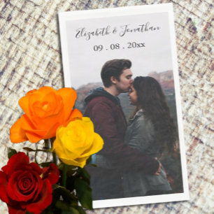 Servilleta De Papel Evento de boda con foto personalizada