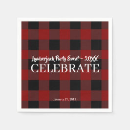 Servilleta De Papel Evento de celebración personalizada Rustic Buffalo