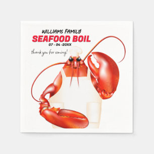 Servilleta De Papel Evento de Lobster Chef Seafood