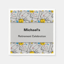 Evento de Personalizado de patrón retro geométrico