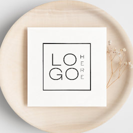 Servilleta De Papel Evento Minimalista de la empresa con logotipo de n