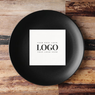Servilleta De Papel Evento Minimalista de Rectangle Business Logo Comp